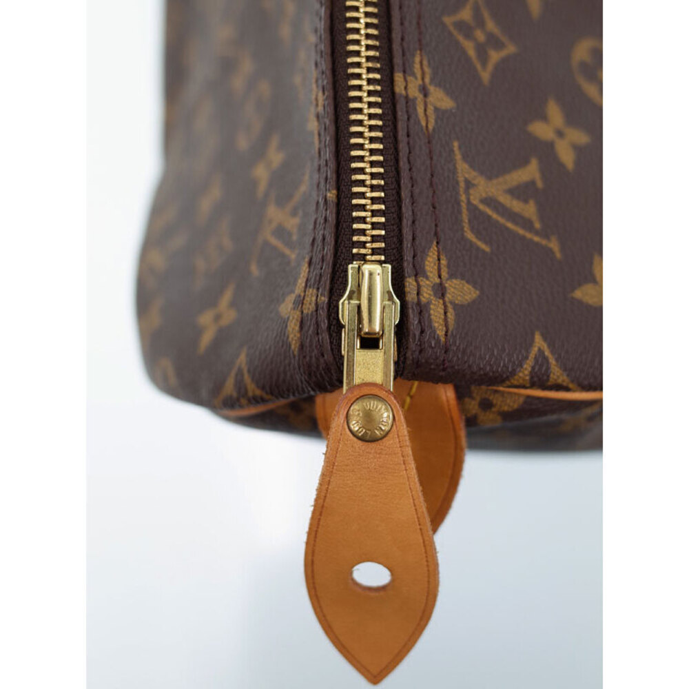 Louis Vuitton Monogram Leather Brown Speedy Boston Bag - Picture 8 of 9